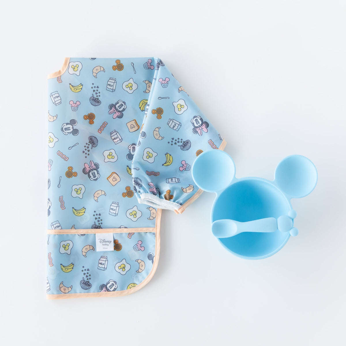 On-The-Go Mealtime 5-Piece Set: Mickey + Minnie Mouse Sunny Side Up Bl | Bumkins