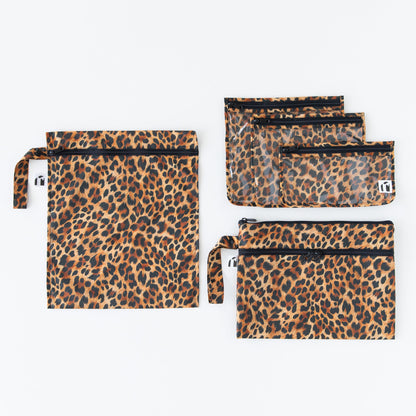 The Commuter Deluxe 5-Piece Set: Leopard | Bumkins