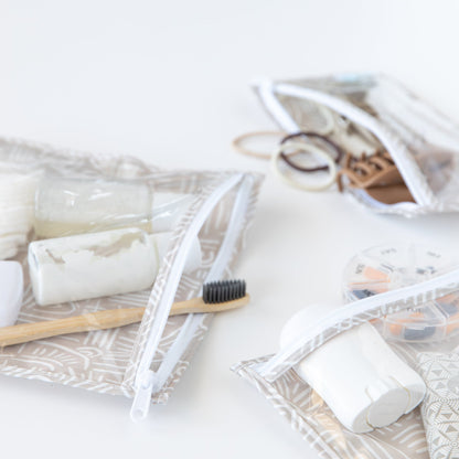 Boho Wander Print Waterproof Wet Bag + Clear Travel Bags | Bumkins