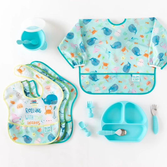 Ultimate Self-Feeding Gift Set For Little Ocean Lovers | Bumkins