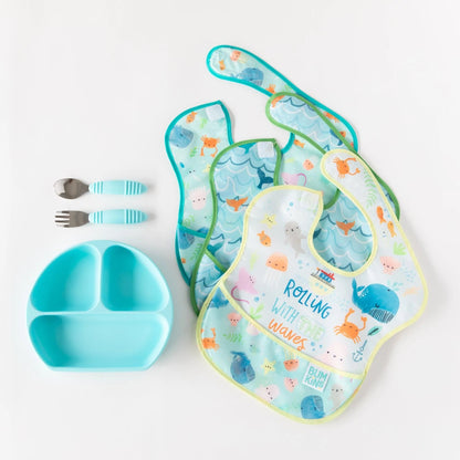 Ultimate Self-Feeding Gift Set For Little Ocean Lovers | Bumkins