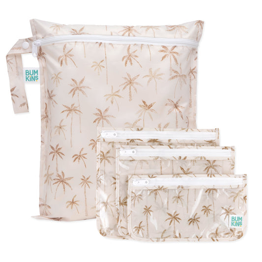 Palm Print Wet Bag + TSA-Friendly Travel Bags, Lightweight | Bumkins
