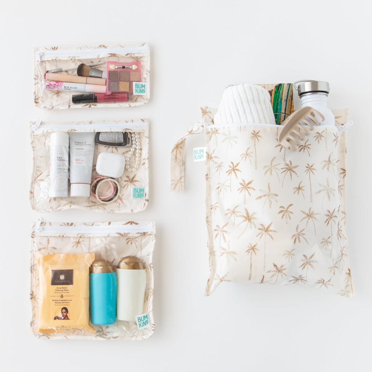 Palm Print Wet Bag + TSA-Friendly Travel Bags, Lightweight | Bumkins