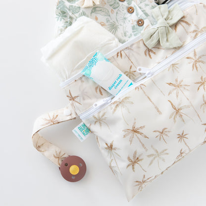 Deluxe Travel Bag Set, 5-Piece, Palm Print, Waterproof | Bumkins