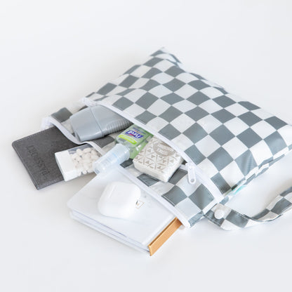 Gray Check Lightweight Travel Bag Set, 5-Piece | Bumkins