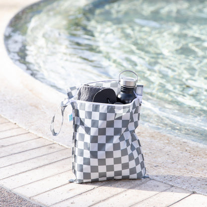 Gray Check Lightweight Travel Bag Set, 5-Piece | Bumkins