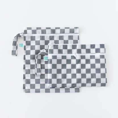 Gray Check Lightweight Travel Bag Set, 5-Piece | Bumkins