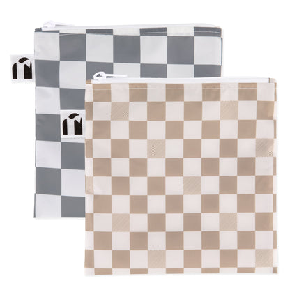 Reusable Snack Bag, Large 2 Pack: Double Check | Bumkins