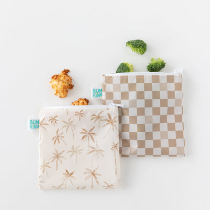Reusable Snack Bag, Large 2 Pack: Palm Check | Bumkins