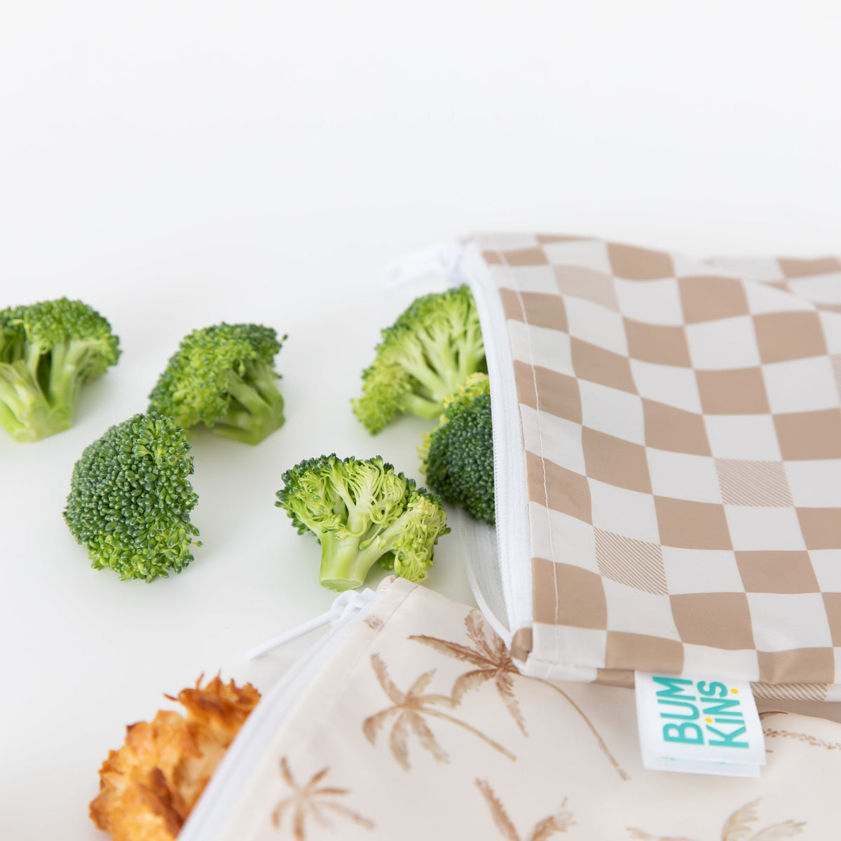 Reusable Snack Bag, Large 2 Pack: Palm Check | Bumkins