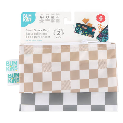 Reusable Snack Bag, Small 2 Pack: Double Check | Bumkins