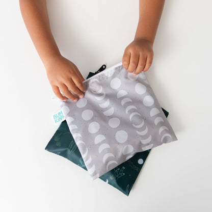 Reusable, Food-Safe Large Snack Bag 2 Pack, Desert Night | Bumkins