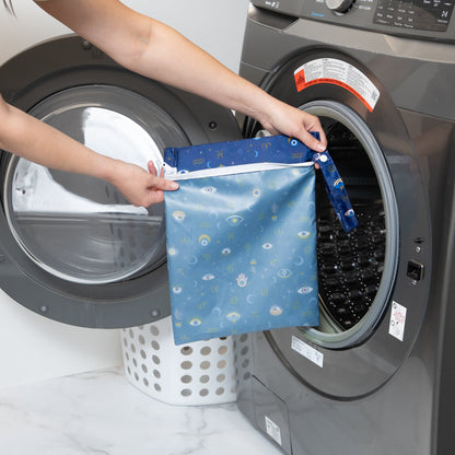 Evil Eye Print Wet Bag + Clear Travel Bags, Waterproof | Bumkins