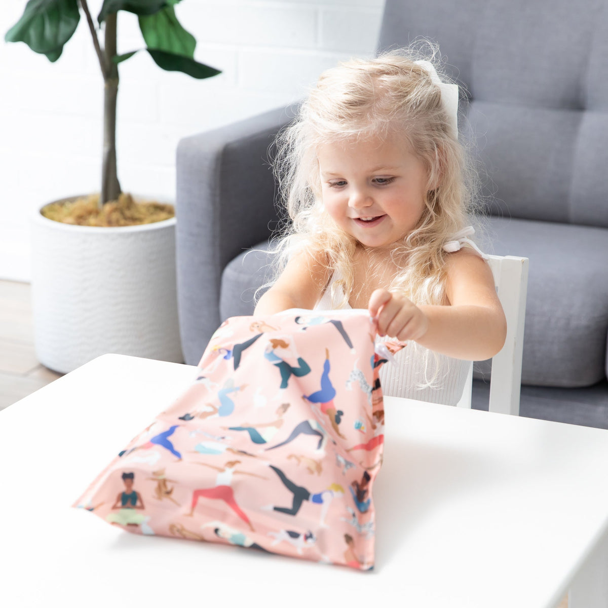 Yoga Print Travel Bags + Wet Bag Set for Gym, Travel | Waterproof | Bumkins