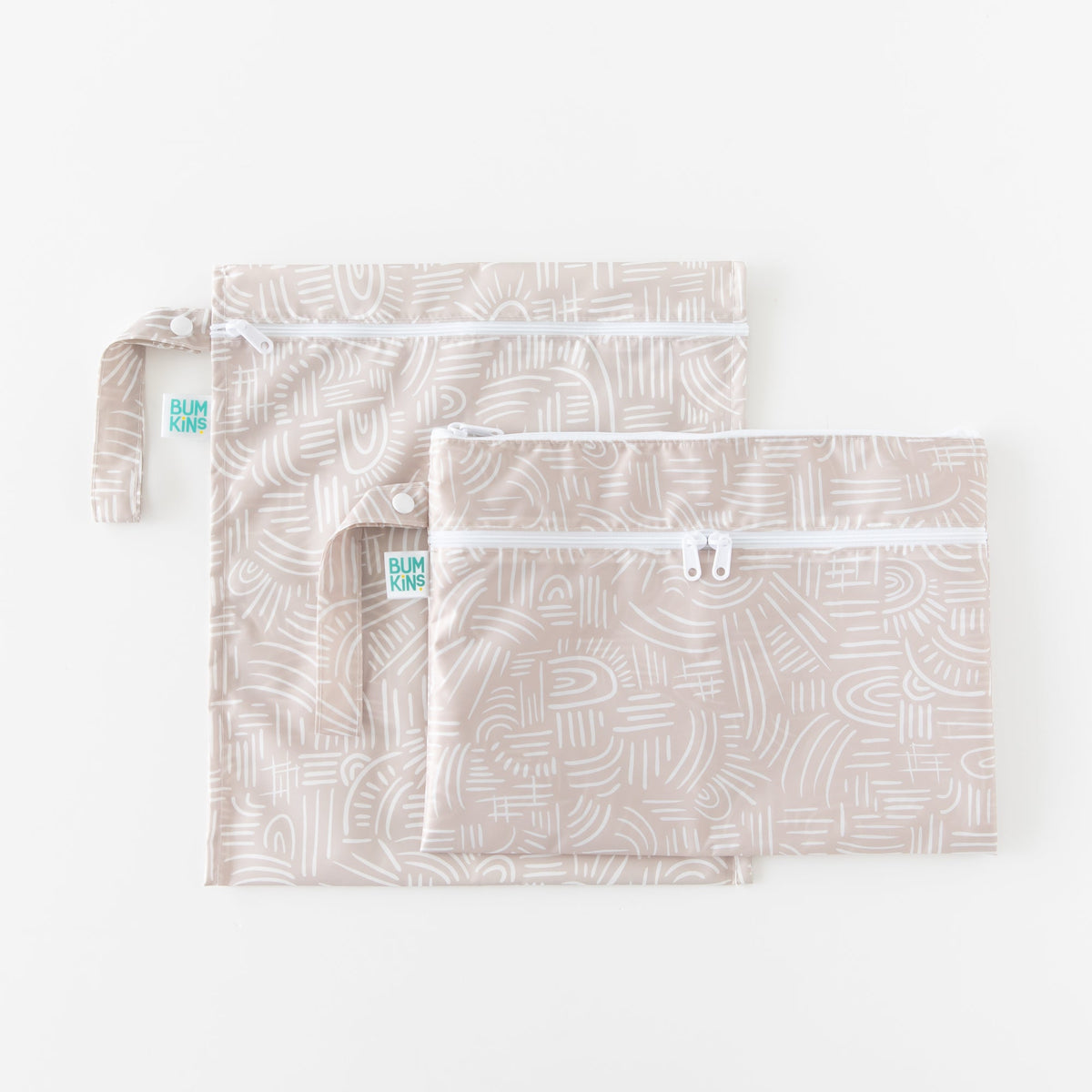 Boho Wander Print Waterproof Bag Set for Travel, Lightweight | Bumkins