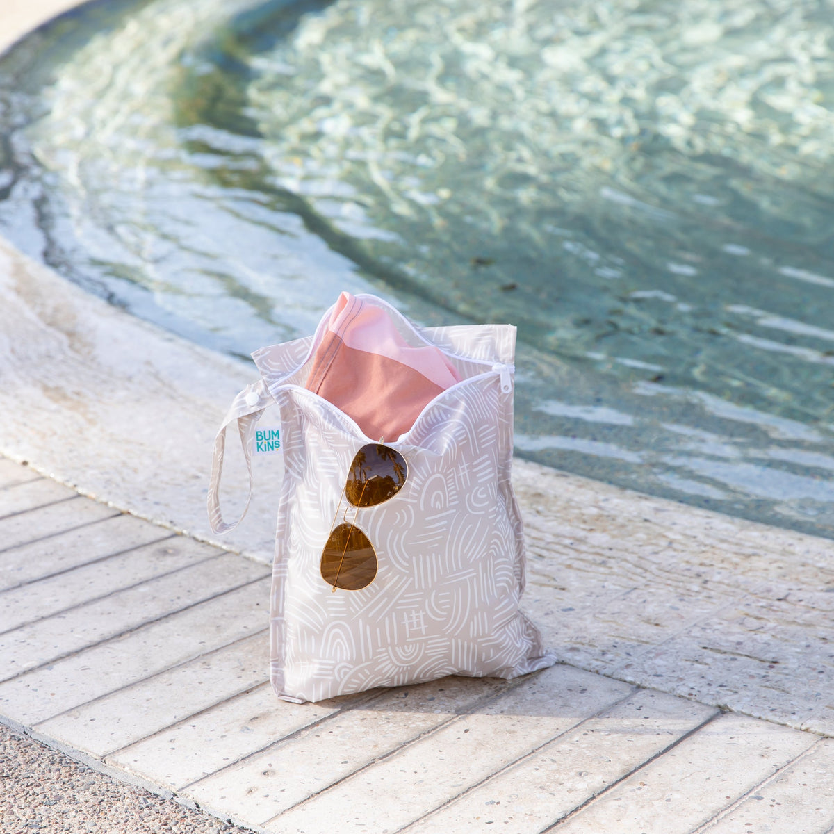 Boho Wander Print Waterproof Bag Set for Travel, Lightweight | Bumkins