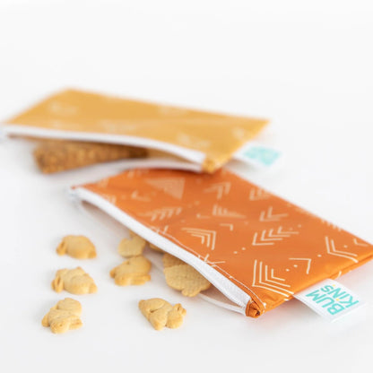 Sunshine Boho Chic Reusable Zippered Snack Bag Set of 2 | Bumkins