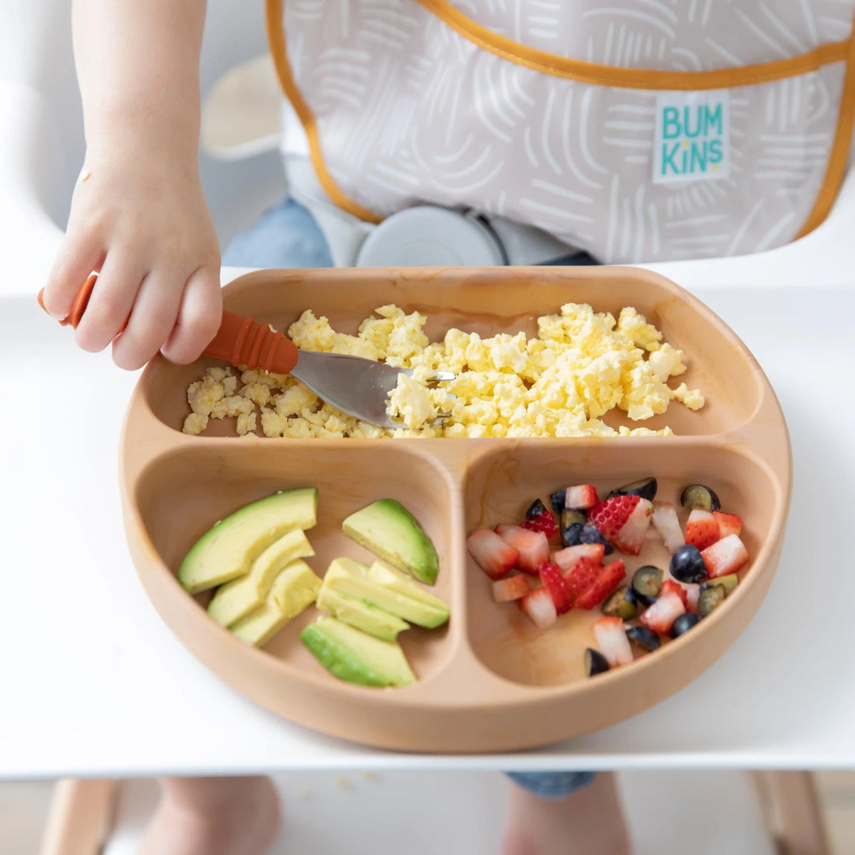 Strong Suction Silicone Plate For Tables & Highchair Trays | Bumkins