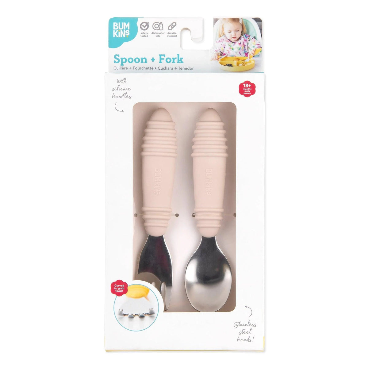 Toddler Silverware Made to Help Littles Scoop + Pierce Food | Bumkins