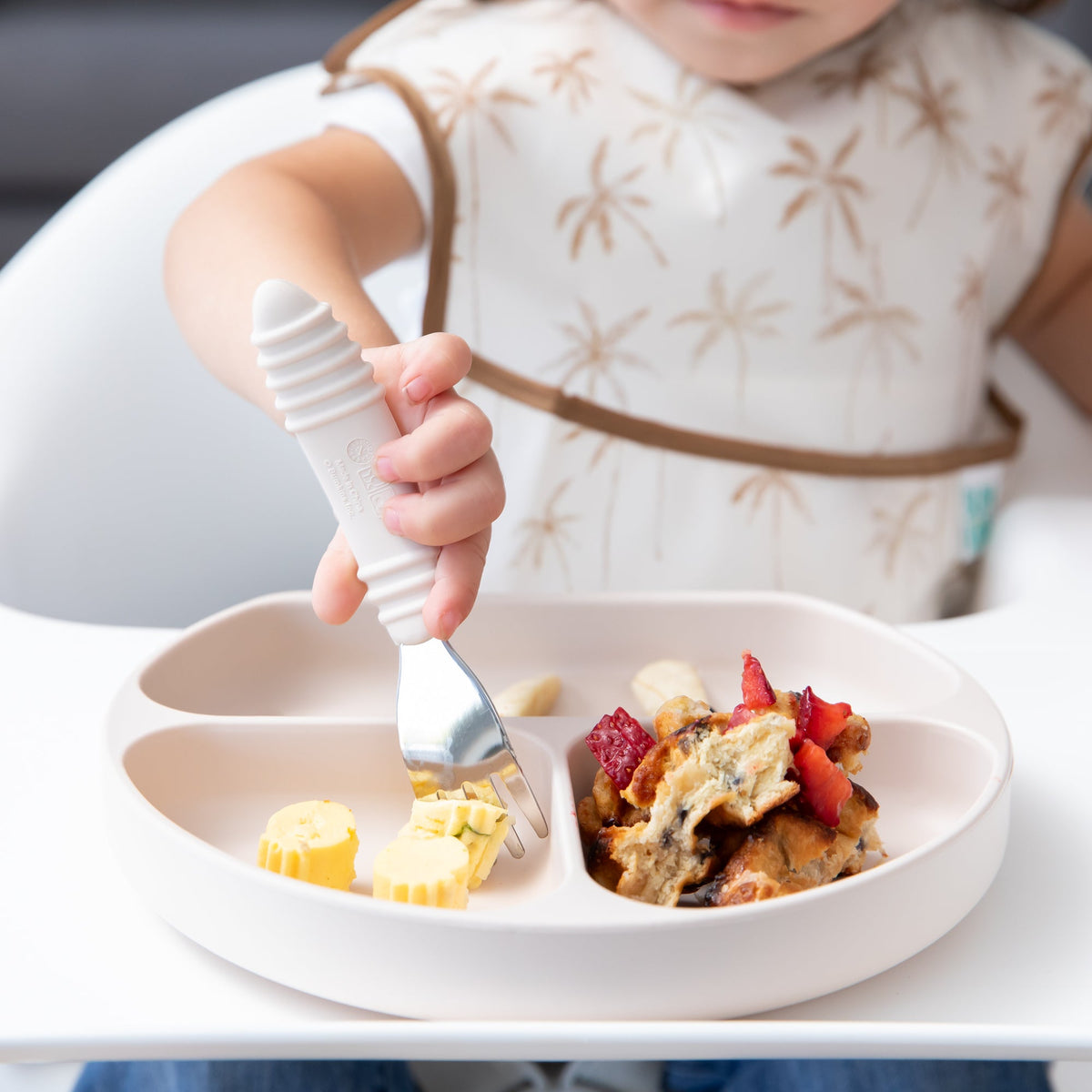 Toddler Silverware Made to Help Littles Scoop + Pierce Food | Bumkins