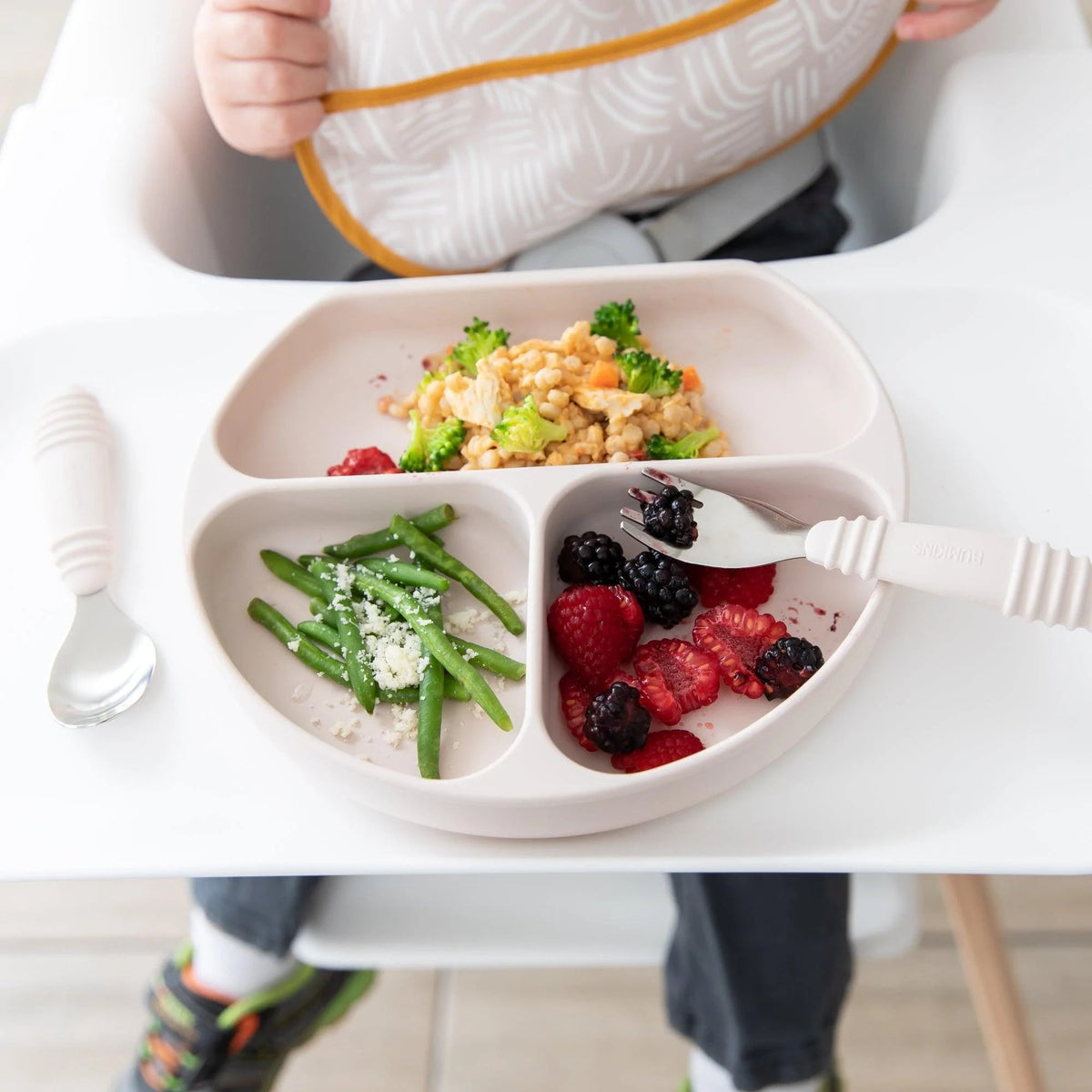 Toddler Silverware Made to Help Littles Scoop + Pierce Food | Bumkins