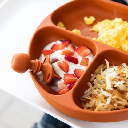 Baby Teething Utensils Set For Early Self-Feeding in Clay | Bumkins