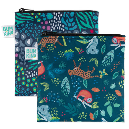 Animal Print Reusable Snack Bag Duo, Cute & Eco-Friendly! | Bumkins