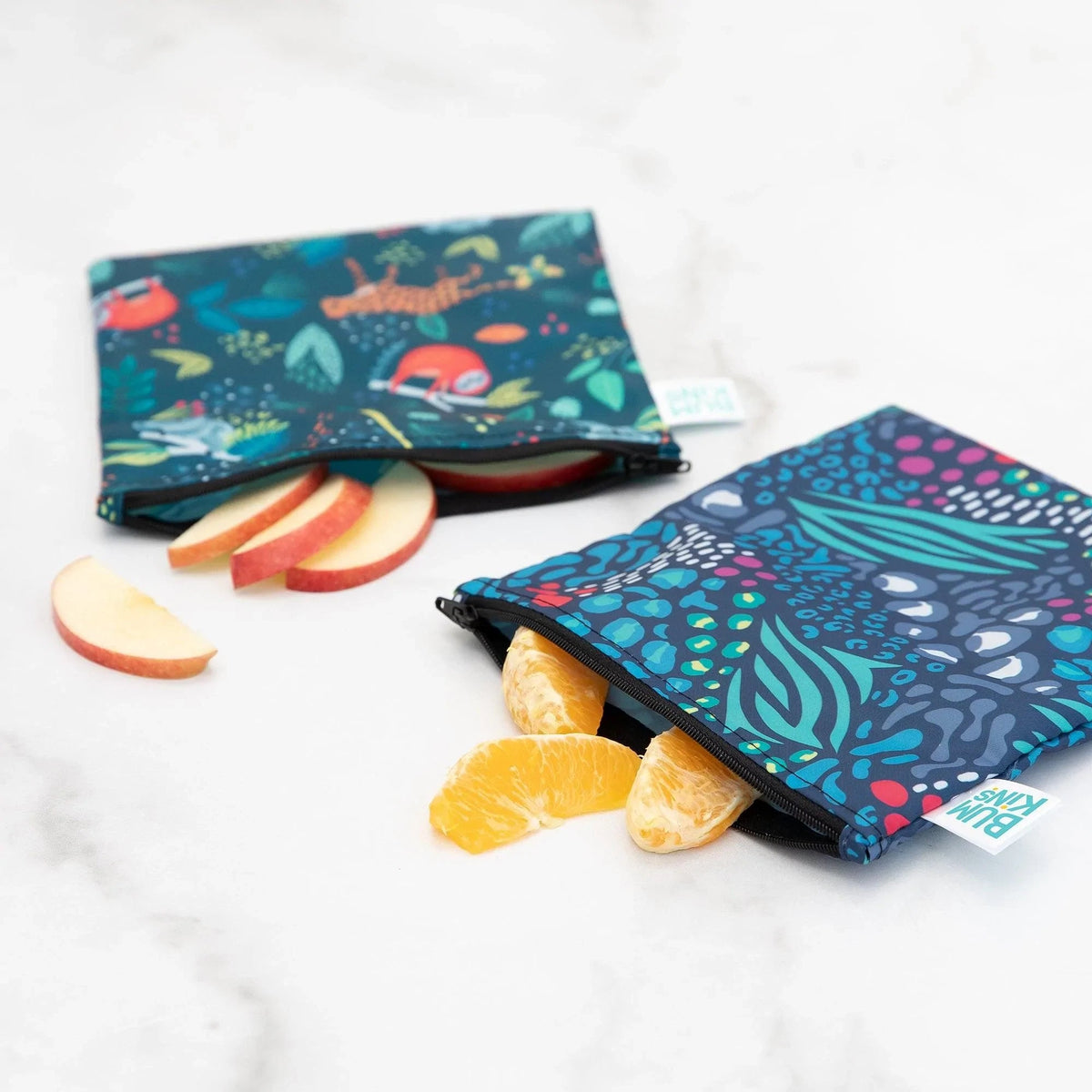 Animal Print Reusable Snack Bag Duo, Cute & Eco-Friendly! | Bumkins