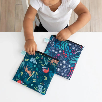 Animal Print Reusable Snack Bag Duo, Cute & Eco-Friendly! | Bumkins