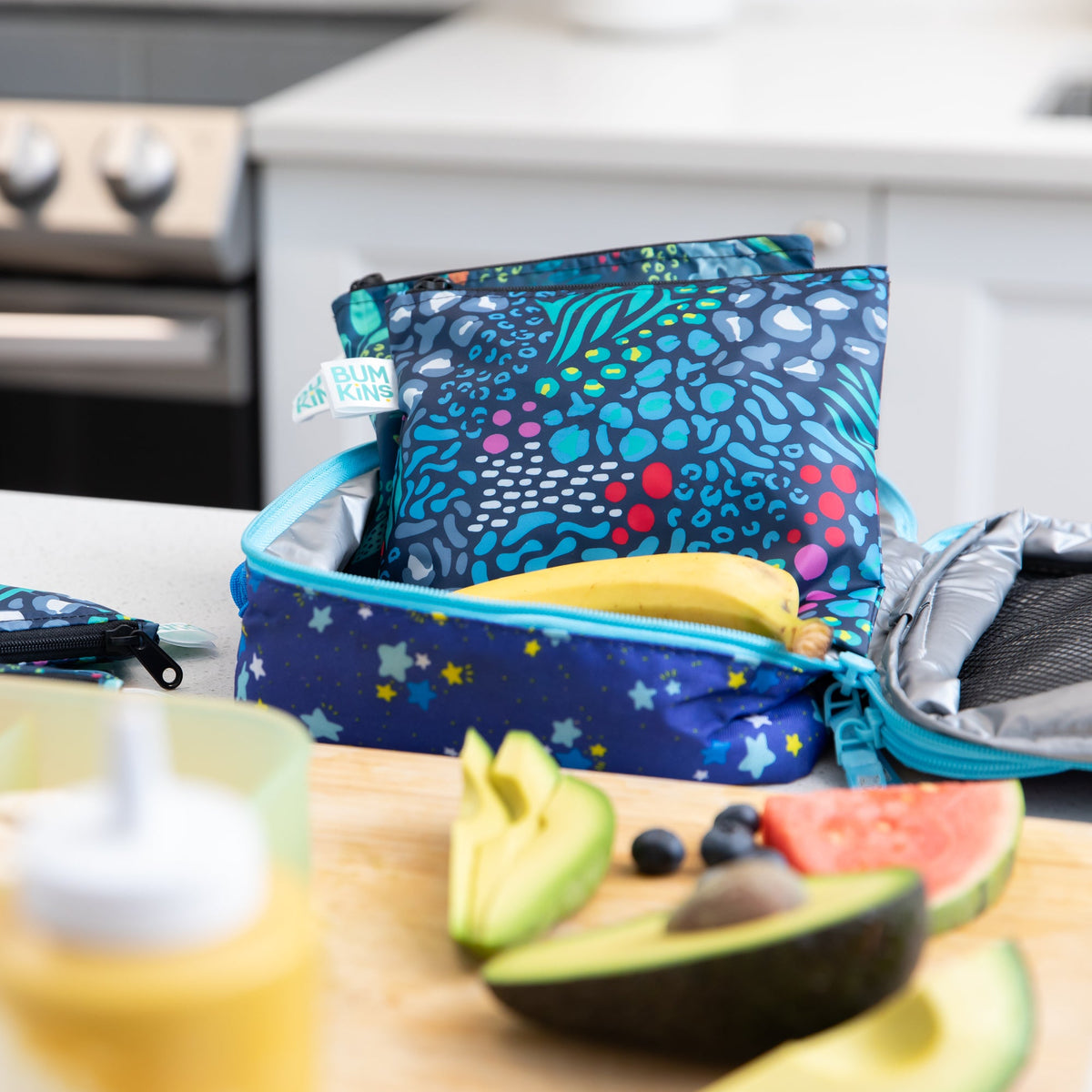 Animal Print Reusable Snack Bag Duo, Cute & Eco-Friendly! | Bumkins
