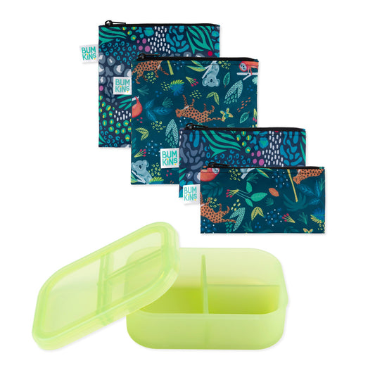 Lunchbox Legends 6-Piece Set: Jungle Green Jelly | Bumkins