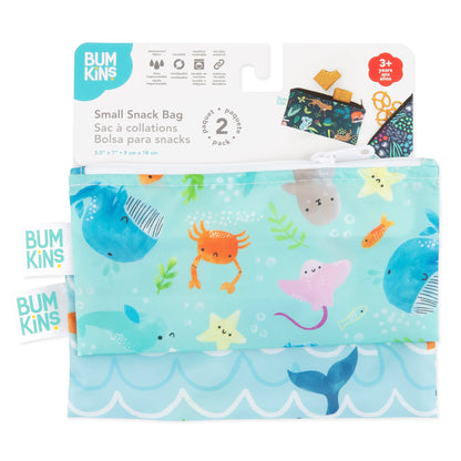 Small Reusable Bag Set Ft Adorable Sea Creatures | Bumkins