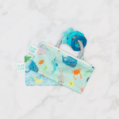 Small Reusable Bag Set Ft Adorable Sea Creatures | Bumkins