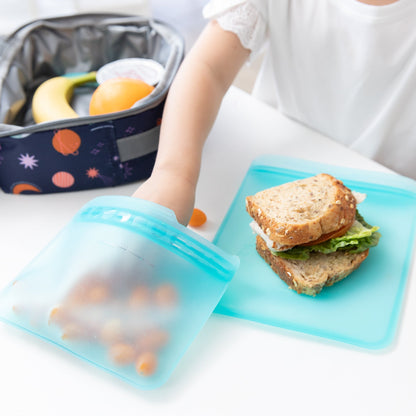 Silicone Flat Reusable Bags: Store, Freeze & Pack with Ease | Bumkins