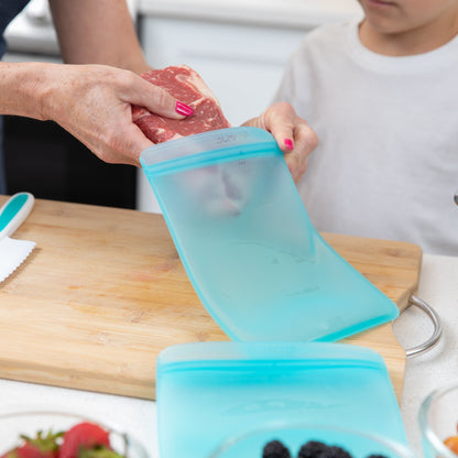 Silicone Flat Reusable Bags: Store, Freeze & Pack with Ease | Bumkins