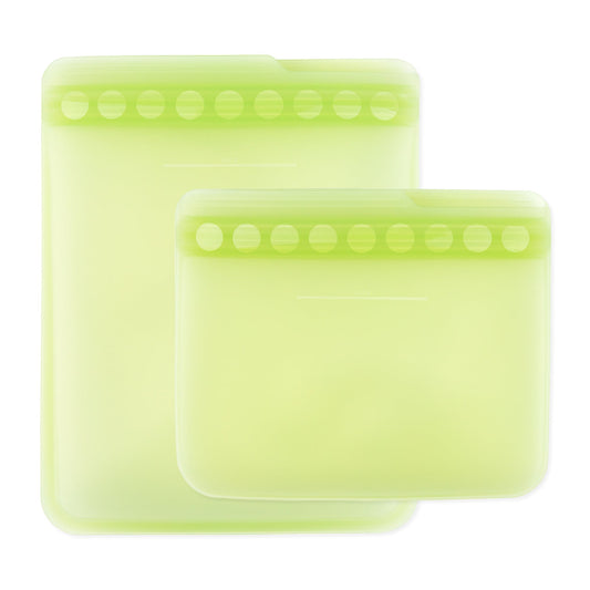 Sage Silicone Storage Bags | Reusable Food & Freezer Bags | Bumkins