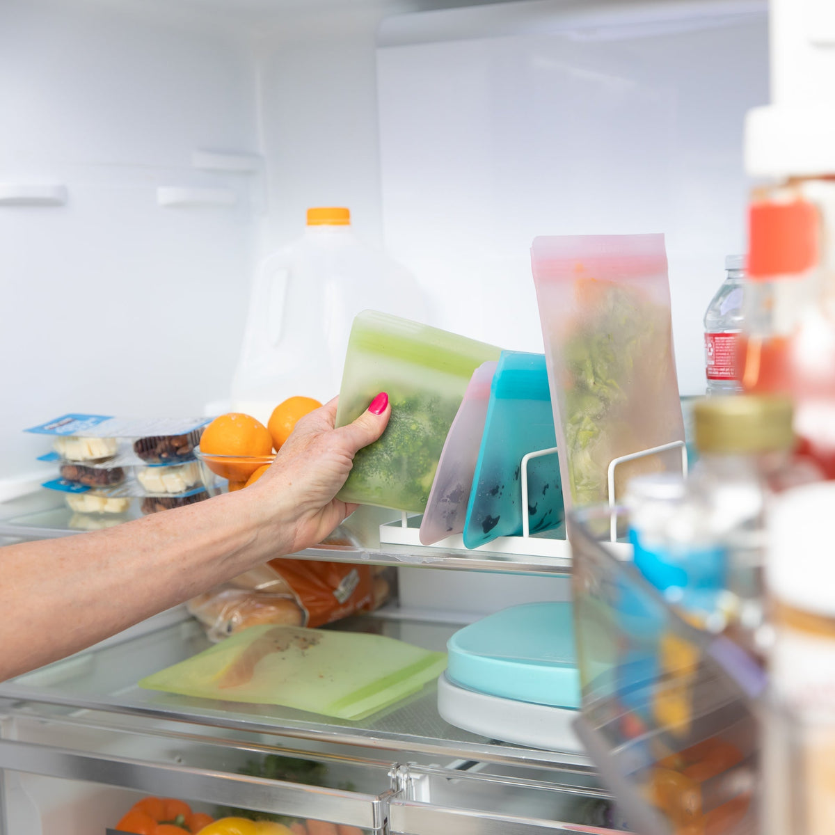 Sage Silicone Storage Bags | Reusable Food & Freezer Bags | Bumkins