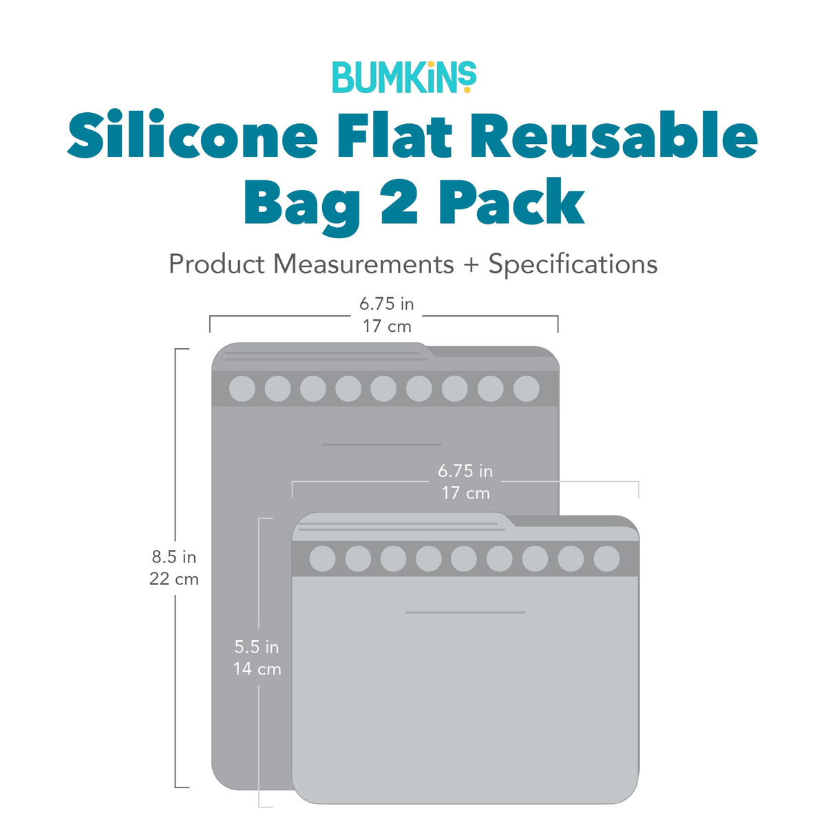 Sage Silicone Storage Bags | Reusable Food & Freezer Bags | Bumkins