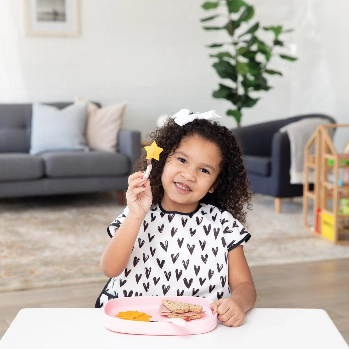 Pink Eco-Friendly Children's Dinnerware Suction Plate/Tray | Bumkins