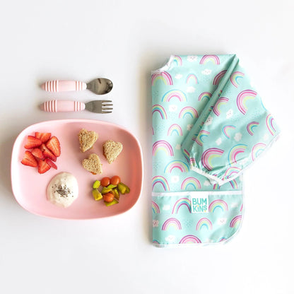 Pink Eco-Friendly Children's Dinnerware Suction Plate/Tray | Bumkins