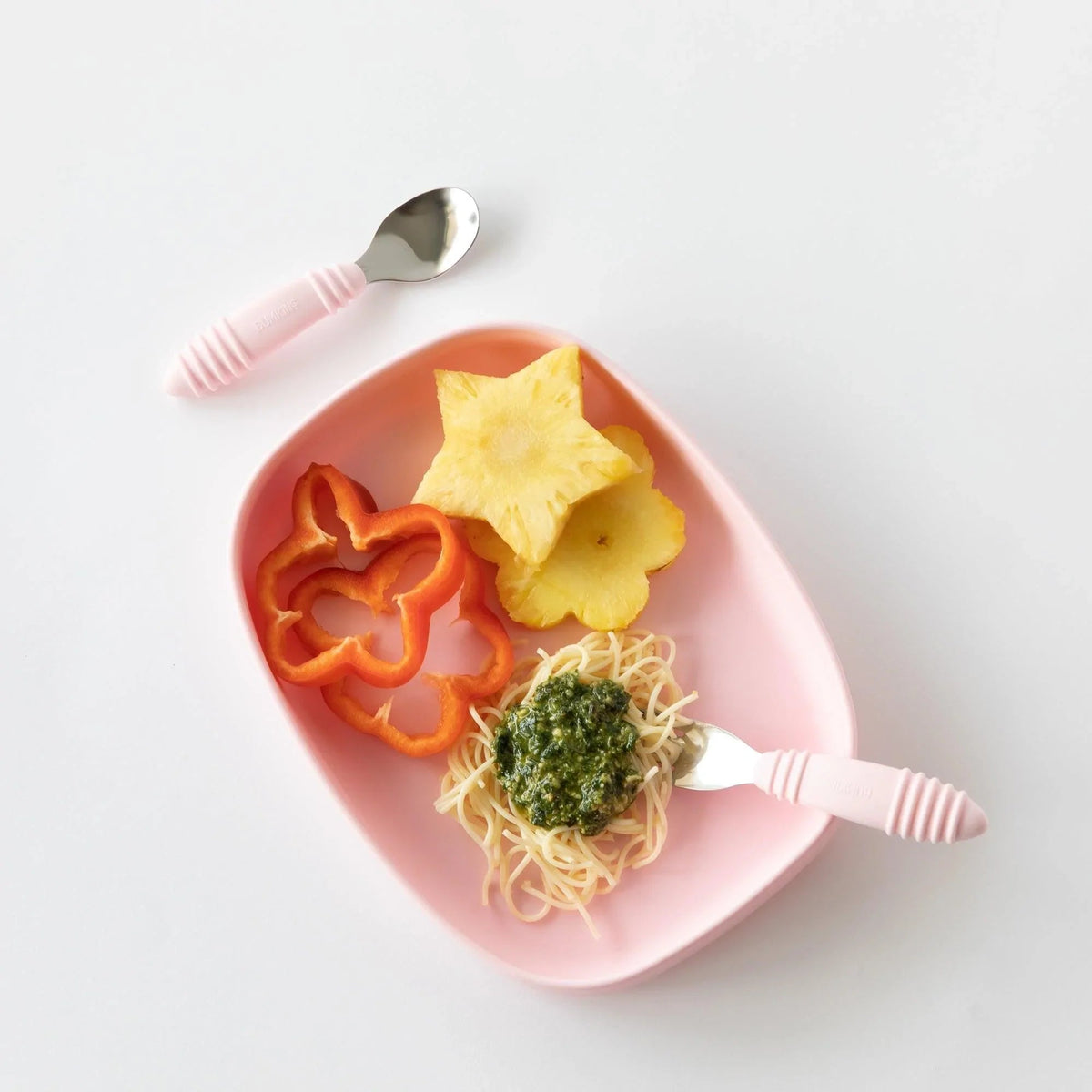 Pink Eco-Friendly Children's Dinnerware Suction Plate/Tray | Bumkins