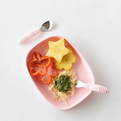 Pink Eco-Friendly Children's Dinnerware Suction Plate/Tray | Bumkins