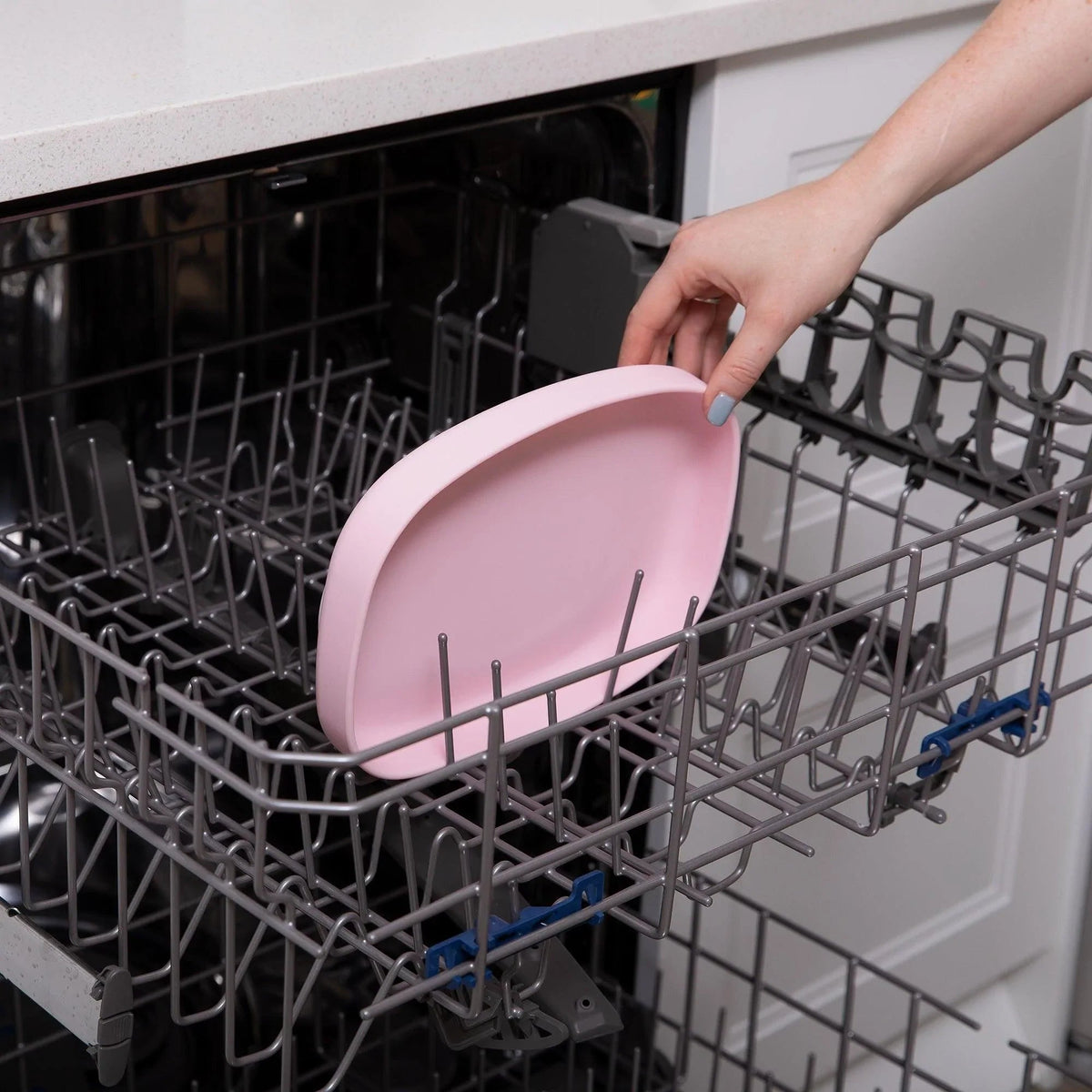 Pink Eco-Friendly Children's Dinnerware Suction Plate/Tray | Bumkins