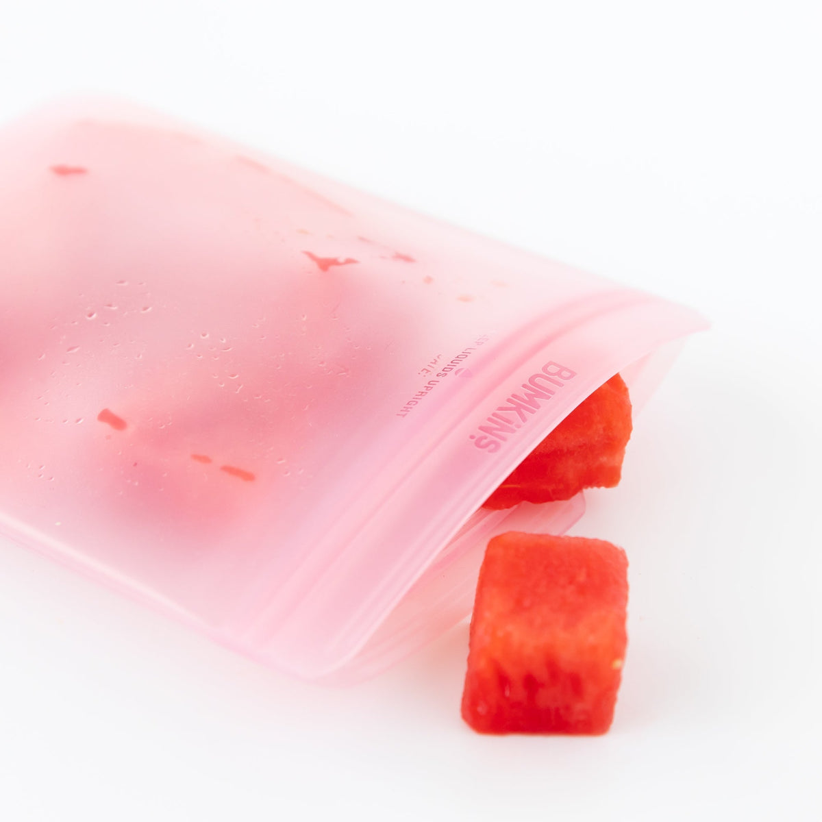 Pink Silicone Food Storage Bags For Meal Prep, Lunch & More! | Bumkins