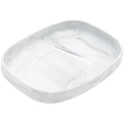 Durable Marble Silicone Children's Plates With Suction Base | Bumkins