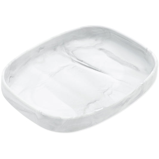 Durable Marble Silicone Children's Plates With Suction Base | Bumkins