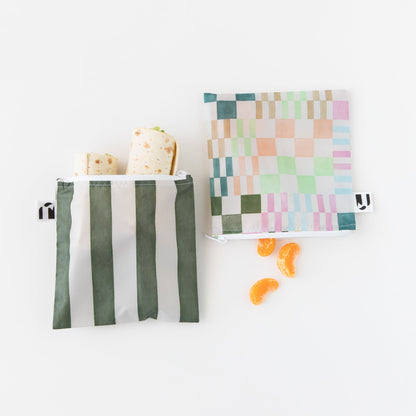 Reusable Snack Bag, Large 2 Pack: Motley Club | Bumkins