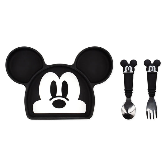 Grip Dish Essential Toddler 3-Piece Mealtime Set: Disney Mickey Mouse | Bumkins