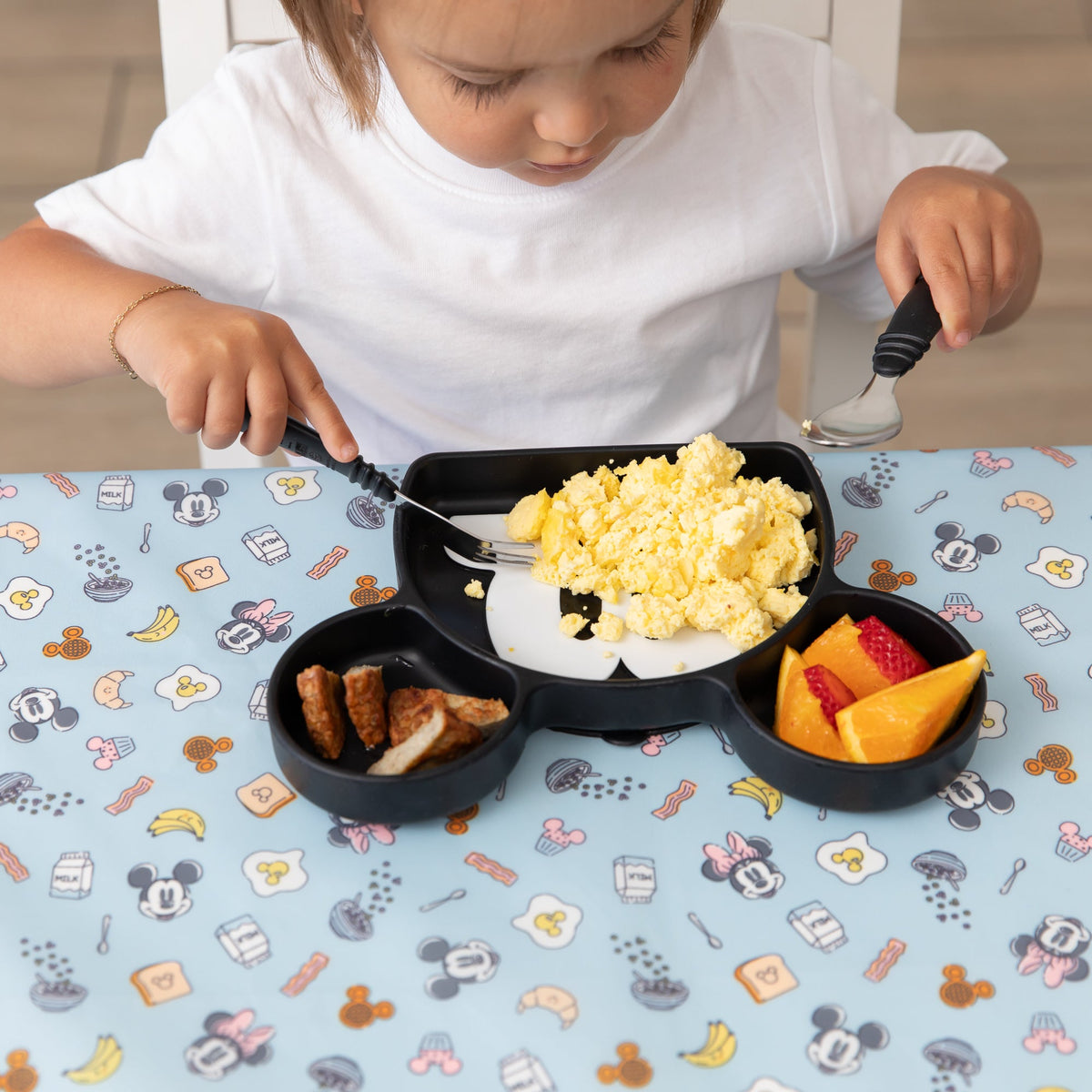 Grip Dish Essential Toddler 3-Piece Mealtime Set: Disney Mickey Mouse | Bumkins