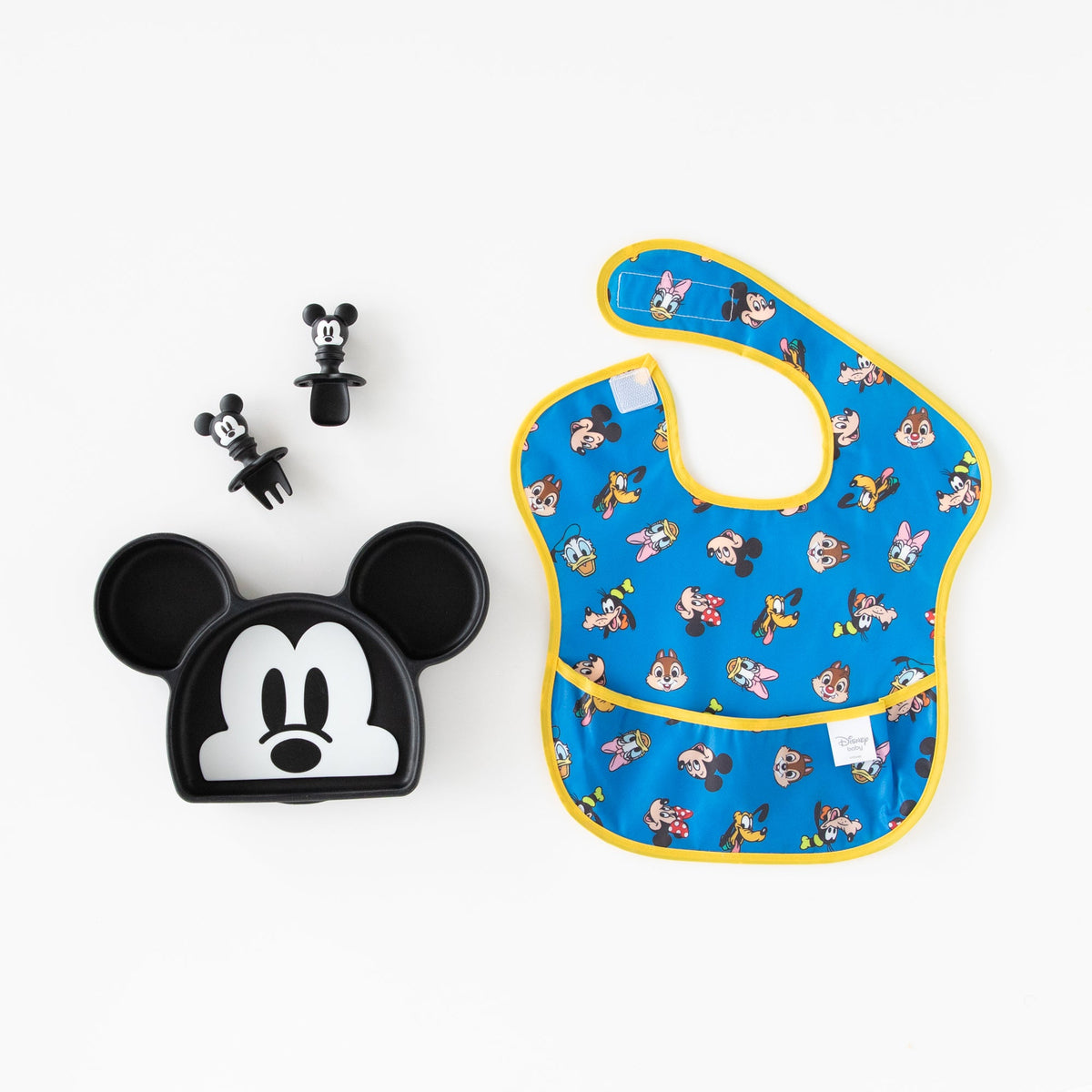 Grip Dish Essential Infant 3-Piece Mealtime Set: Disney Mickey Mouse | Bumkins
